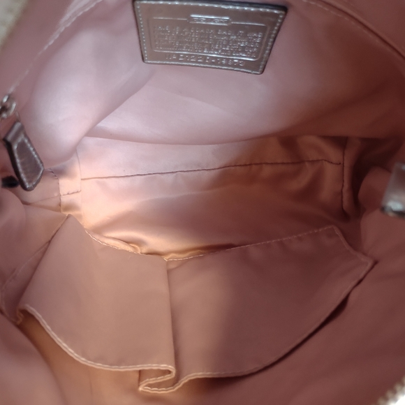 Coach Poppy Sateen Signature Monogram Crossbody Bag - Picture 10 of 13